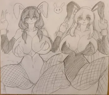 [Chingaez] Bocchi X Yunyun Bunny gals manga cover