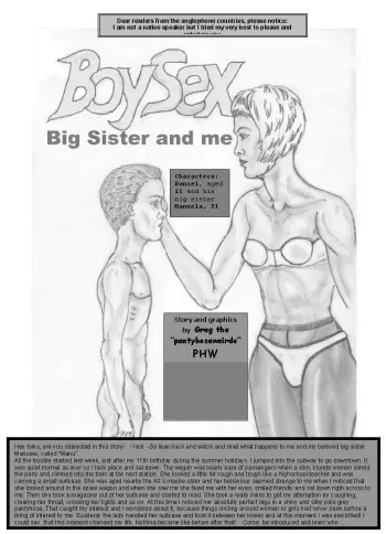 [Pantyhoseweirdo] BoySex: Big Sister and Me manga cover