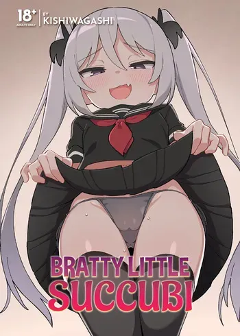 [Dagashiya (Wagashi)] Mesugaki Succubus-tachi ni Shiboritorareru Hon | Bratty Little Succubi [English] [J18] [Decensored] [Digital] manga cover