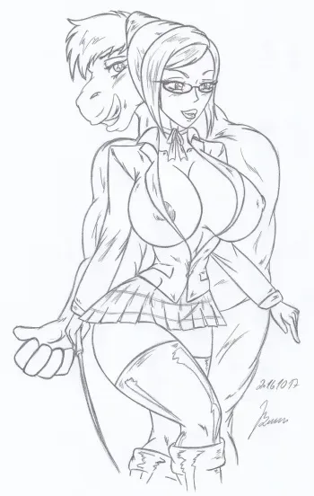 Shiraki Meiko & Titus - (DeeannaDeeann) _ My miny Sketches work manga cover