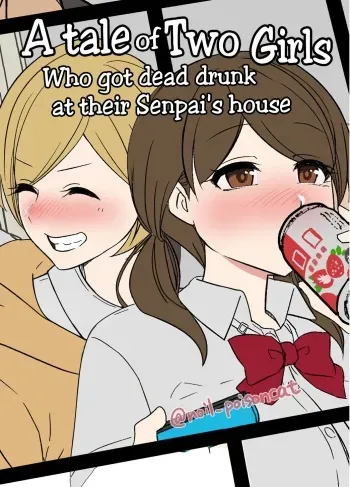 Senpai no Ie de Deisui shita Onnanoko-tachi no Hanashi manga cover