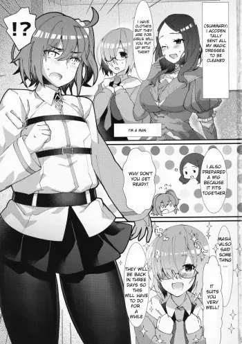 Josou Saserarete Futanari Kouhai Servant ni Onnanoko ni Sarechau Hon manga cover