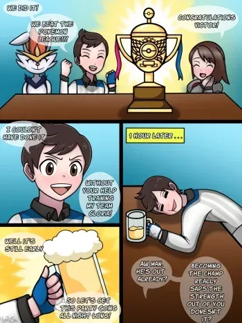 [HyoReiSan] Gloria and the champion (Pokemon) manga cover