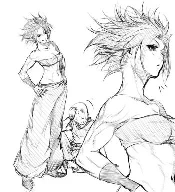[G evolve] 18-gou VS Caulifla (Dragon Ball Super) manga cover