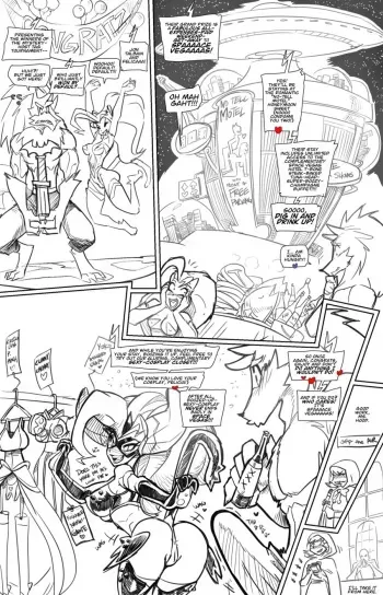 [Fred Perry] Space vegas (Darkstalkers) manga cover