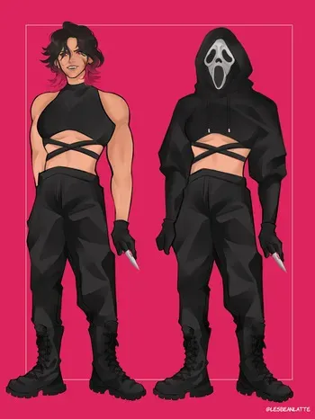 [Lesbeanlatte] Ghostface & Karlie (Scream) manga cover