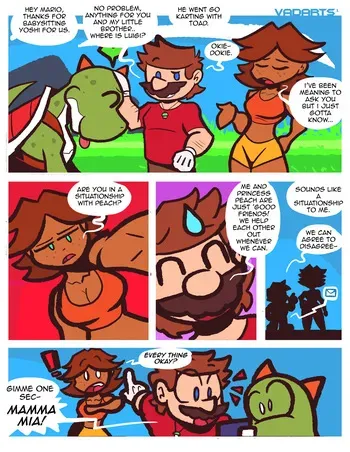 [VADARTS] Just Good Friends (Mario Bros.) manga cover