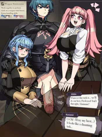 [CaptainKirb] Byleth. Marianne & Hilda: Group Task (Fire Emblem: Three Houses) manga cover