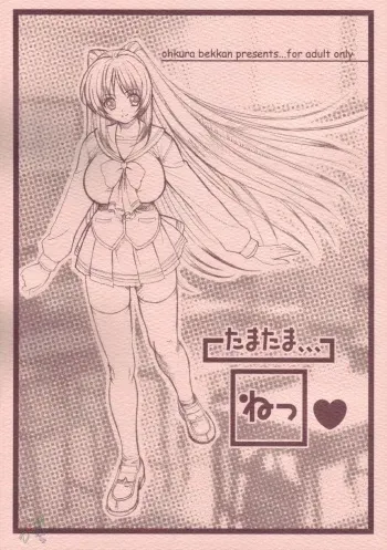 (C68)[Ohkura Bekkan (Ohkura Kazuya)] Tamatama Ne' (ToHeart 2) [English] manga cover