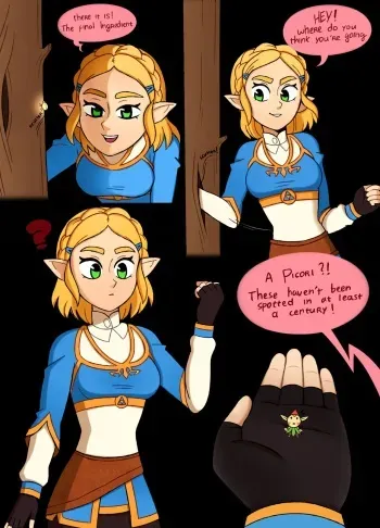[Punishedmosquito] A Minor Side Quest - Giantess Zelda (The Legend of Zelda) [English] [Ongoing] manga cover