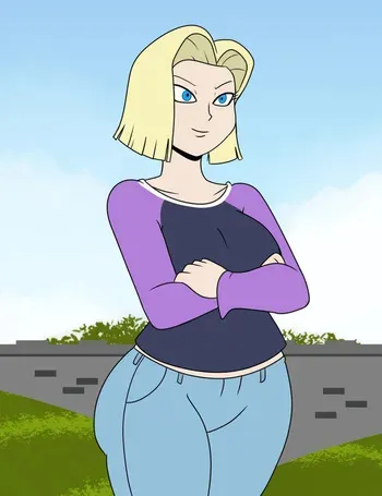 [ComicalWeapon] Caked Up - Android 18 (+ Chi-Chi & Bulma) manga cover