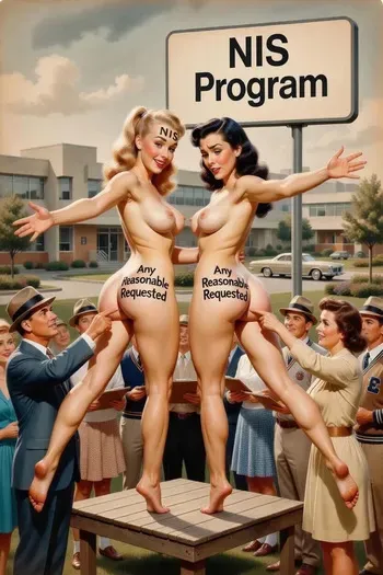 1950s Nude in School (NIS) and Cousins Don't Need Modesty (Silver Age Art inspired) ENF - Eddie Davidson (My Creations) [AI Generated] manga cover