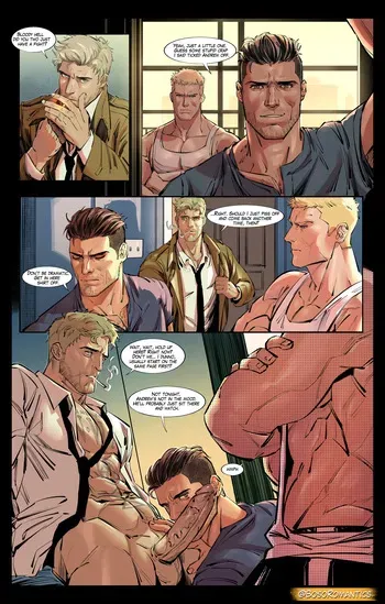 [BosoRomantics] Little Quarrel [Apollo x Midnighter + John Constantine] manga cover
