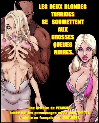 [Pegasus] 2 Hot Blondes Submit to Big Black Cock [French] [Legolas67] manga cover