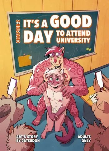 [Catsudon] Chapter 2: It's A Good Day To Attend University manga cover