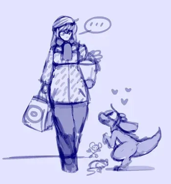 [Shyguy9] Human Sophie and Kobold Bee + Down the Rabbit Hole manga cover