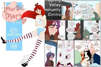 [Rainwater] Honey Girl Diary #4 - Up a Rabbit Hole manga cover