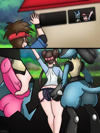 [HyoReiSan] Rosa x Lucario / Nate x Lopunny (Pokemon) manga cover