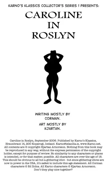 [Karno (Kjartan Arnorsson)] Caroline in Roslyn manga cover