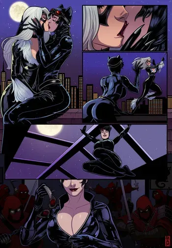 Catwoman x Black Cat comic manga cover