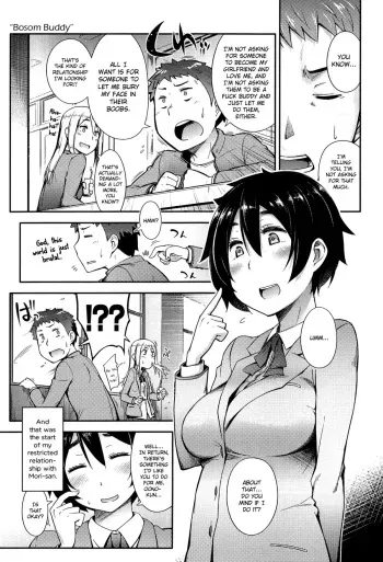 [Toruneko] Chichi Fure | Bosom Buddy (Anoko to Iikoto) [English] {Batman} manga cover