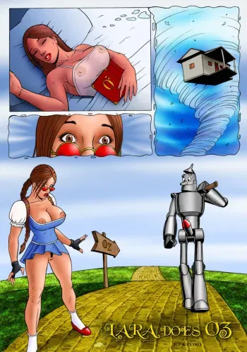 [Extro] Lara Does Oz (The Wizard of Oz, Tomb Raider) manga cover