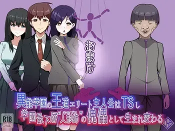 [LOSER (Honda Formalin)] 異能学園の王道エリート主人公はTSし学園最下層“人形師”の傀儡として生まれ変わる おまけ manga cover
