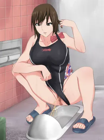 [Sanbaizu] ~Hada ni Haritsuku~ Kyouei Mizugi no Joshi Benjo manga cover