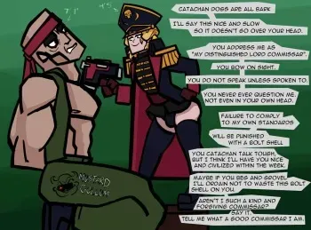 [Mustard Gollum] Femboy Commissar on Catachan (Warhammer 40K) manga cover