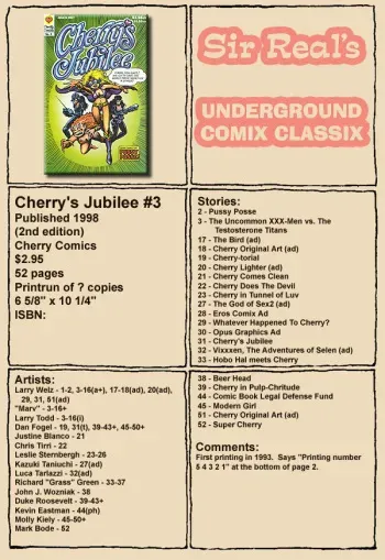 Cherry's Jubilee #3 manga cover