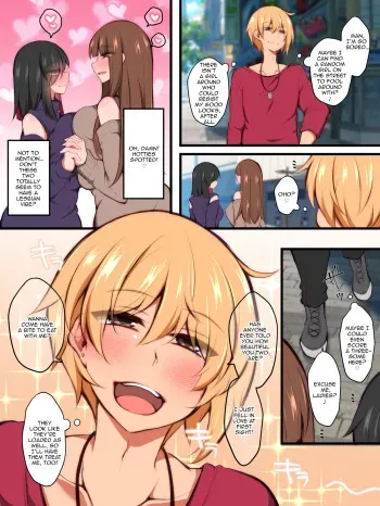 Futanari Rezukappuru no Aida ni Hairoutoshita Otoko | A Man Who Tried to Get Between a Futanari Lesbian Couple manga cover