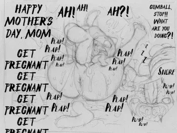 [Abe'sDrawings] Gumball x Nicole Mating Press (The Amazing World of Gumball) manga cover