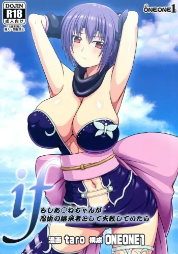 (C88) [ONEONE1 (taro)] if -Moshi Ayane-chan ga Ninjutsu no Keishousha Toshite Shippai Shiteitara (Dead or Alive) manga cover