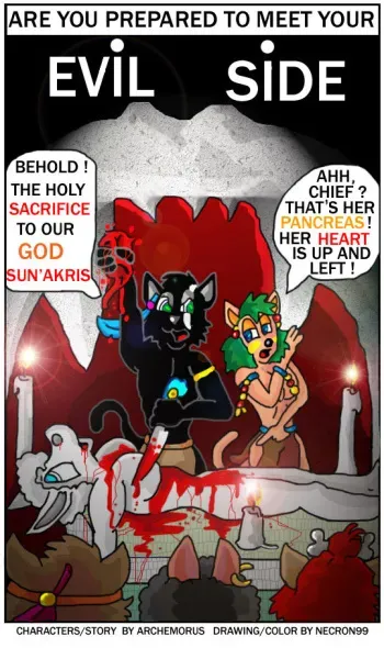 Evil Side 08 - The God Sun'Akris [English] manga cover
