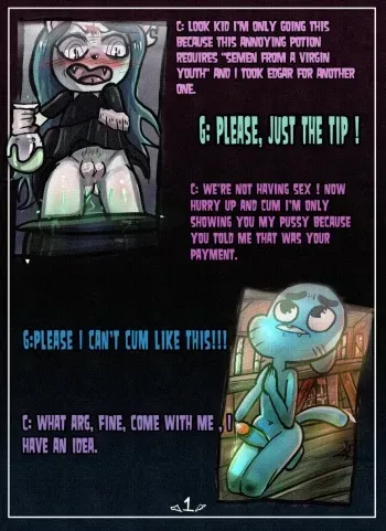 [KurOki-hOllOw] Virgin Milking (The Amazing World of Gumball) (The Summoning) manga cover