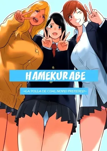 [MilkyBox (Qoopie)] Hamekurabe ~Dono Kareshi no Chinpo ga Osuki?~ [Spanish] [Brad33translation] manga cover