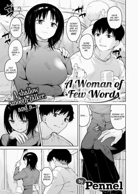 A Woman of Few Words manga cover