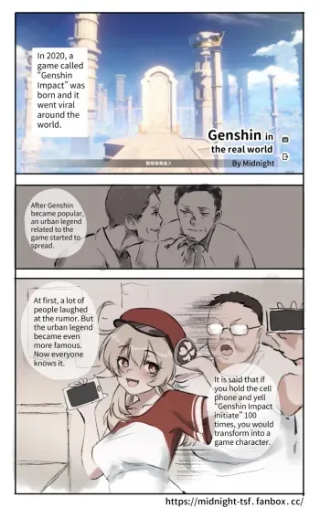 Genshin In The Real World manga cover