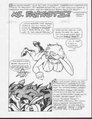 [Dennis Stahl] Jungle Janet/Ms F 'Playful Pollen manga cover