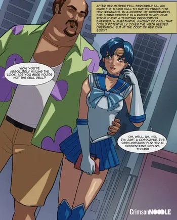 [CrimsonNoodle] Sailor Mercury (Sailor Moon) - hiatus manga cover
