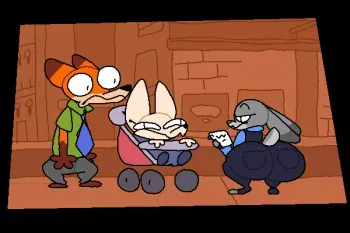 [Superiorfox] Judy and Nick sex while tidal tempest past plays in the background (Zootropolis - Animated) manga cover