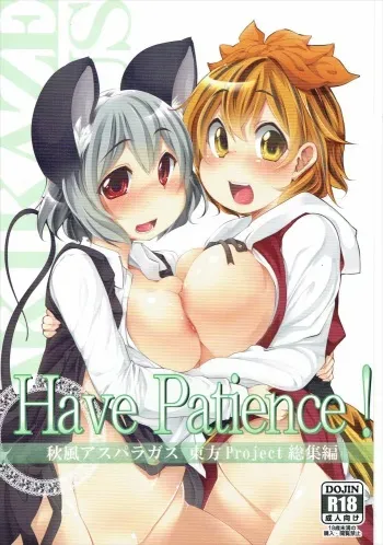 (C87) [Akikaze Asparagus, RPG COMPANY 2 (Aki)] Have Patience! (Touhou Project) manga cover