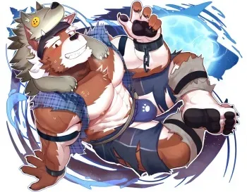 [MonogG] Bearwolf Banzai (No Logo) (OC) & Demon Lord Kasga (OC) manga cover