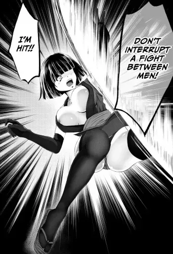 A Female Ninja is Cut in Two without Mercy manga cover