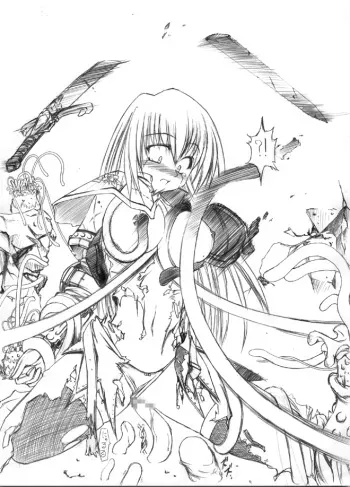 woman soldier with monster manga cover