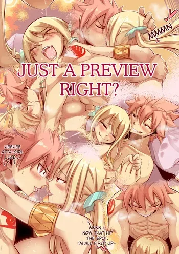 [Joshdinobarney] Just A Preview Right? (Fairy Tail) [English] [Uncensored] manga cover