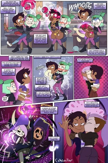 [Cothswoller] What if Luz got Permanently Turned into Amity's Cock and Balls? manga cover
