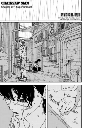 Chainsawman chapter 167 Super Smooch manga cover