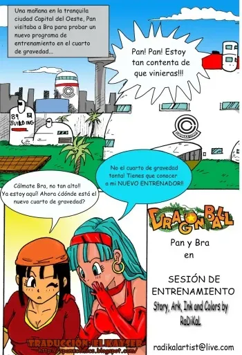 [RaDiKaL] Pan And Bra's New Trainer (Dragon Ball GT) [Spanish] manga cover