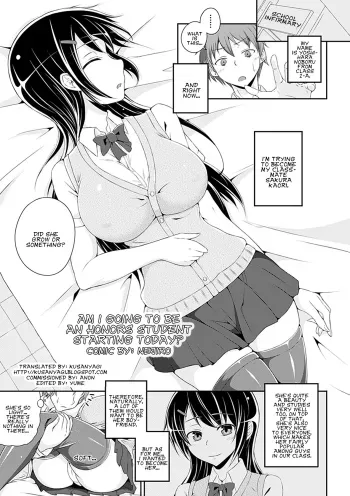 Kyou kara Yuutousei | Am I Going To Be An Honors Student Starting Today? manga cover